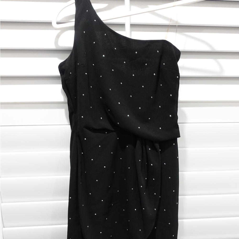 Windsor Black rhinestone tight dress 🤍